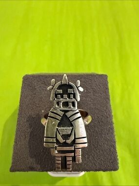 Silver Kachina-style Statement Ring